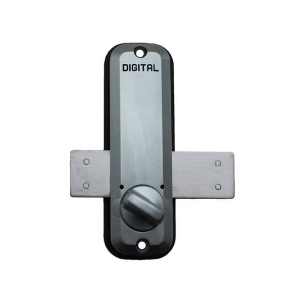 Mechanical Surface Mount Digital Keyless Combination Lock Satin Chrome